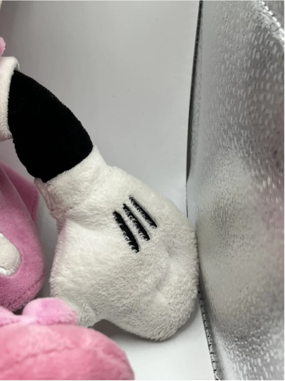 Disney Store Plush Minnie Mouse Plush Embroidered Detail Pink Bow Shoes Dress